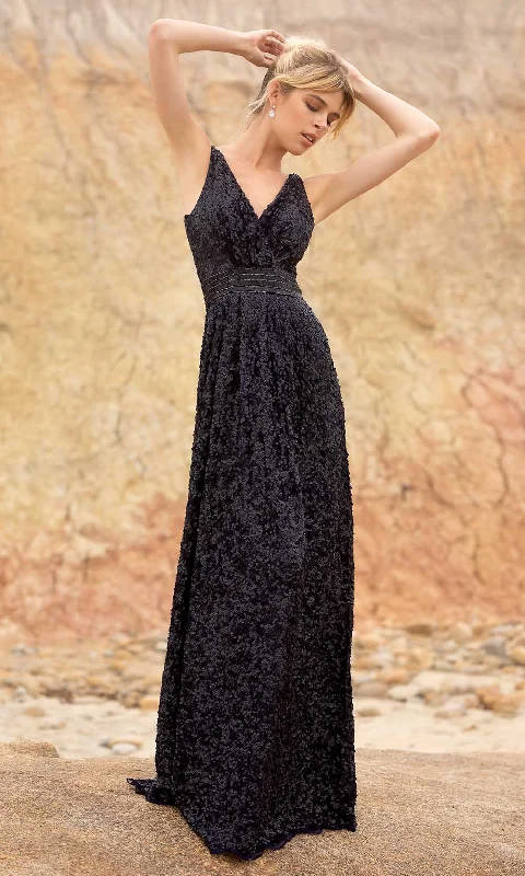 Weekend Wear Primavera Couture - 3795 Sequin V-Neck A-Line Gown