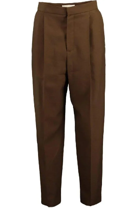 Easy Style Front Pleated Wide Leg Pant