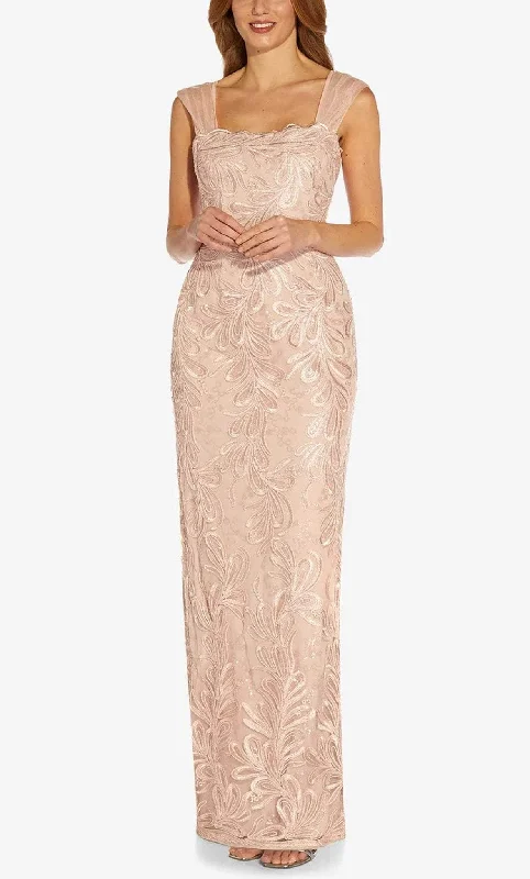Effortless Looks Adrianna Papell AP1E209623 - Sleeveless Straight Across Neck