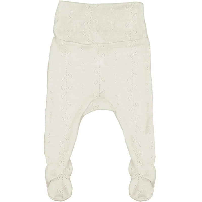 Light Dressing MarMar New Born Wool Pointelle Natural Pixa Pants