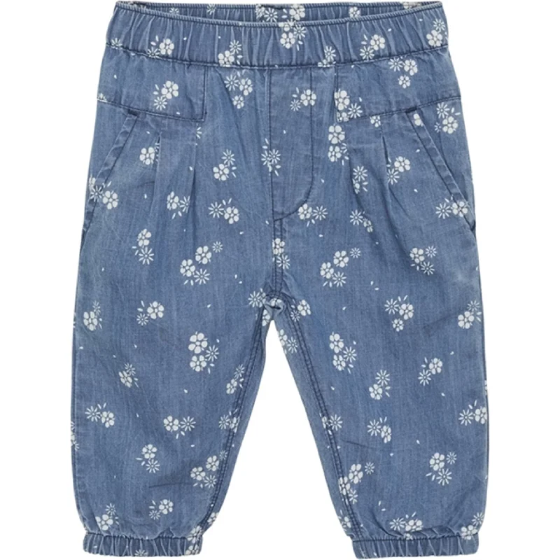 Modern Chic Minymo Gray Mist Bukser AOP Chambray