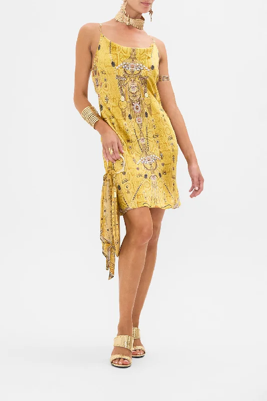 Simple Chic SHORT BIAS SLIP DRESS WITH LOW BACK VALLEY OF THE KINGS