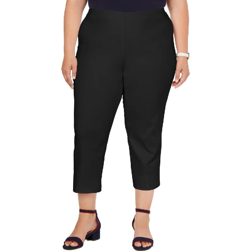 Soft Clothing Charter Club Womens Plus Chelsea  Tummy Slimming Natural Waist Capri Pants