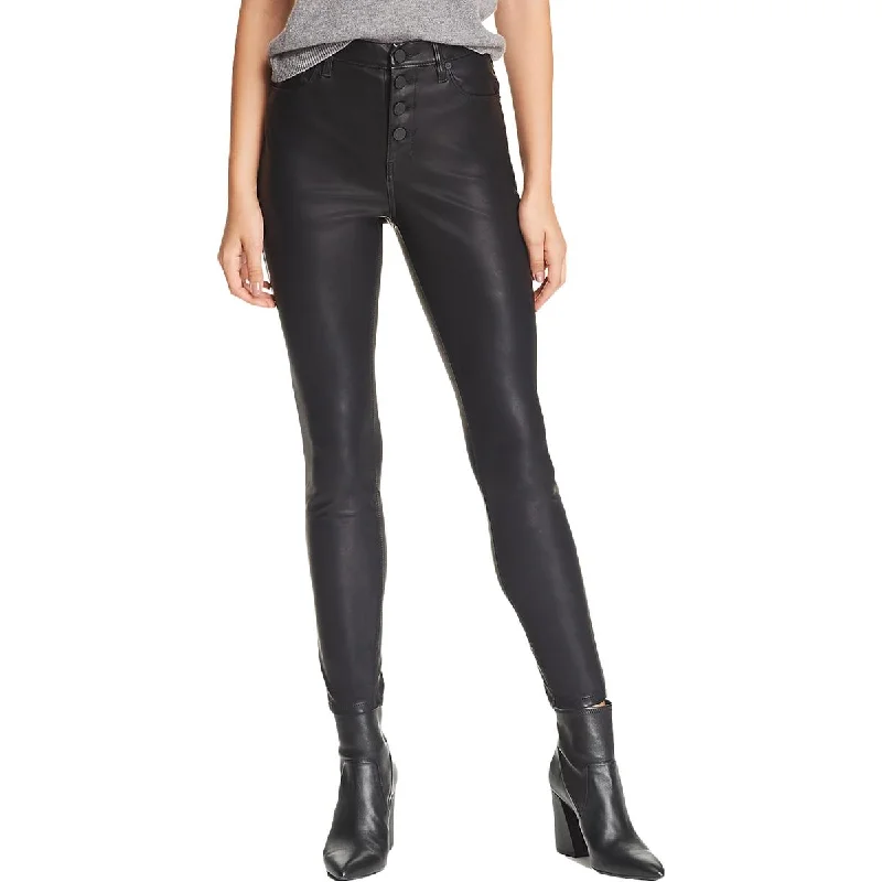Comfy Chic Wear [BLANKNYC] Womens Faux Leather Straight Leg Skinny Pants