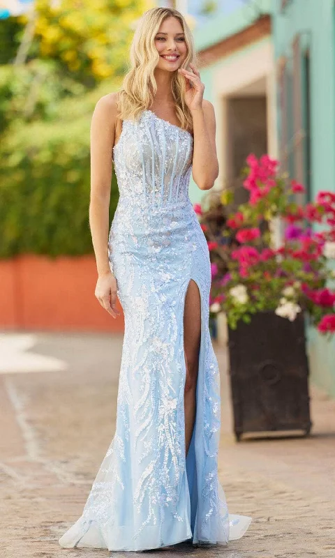 Casual Chic Outfits Sherri Hill 55525 - One-Shoulder Dress
