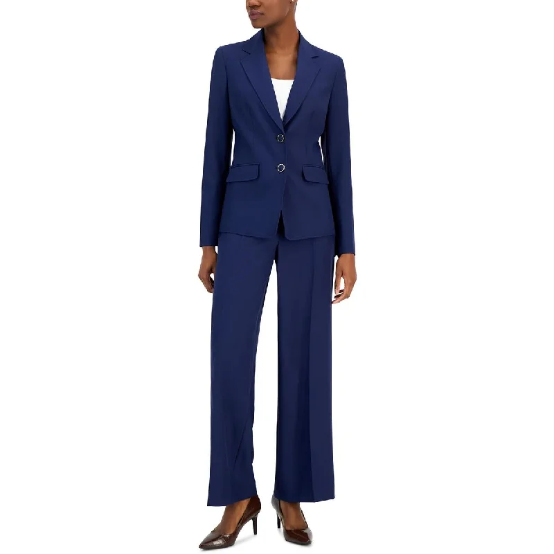 Simple Chic Nipon Boutique Womens Knit Wide Leg Dress Pants