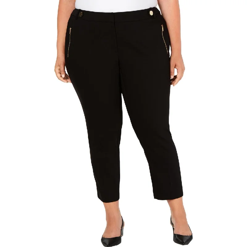 Trendy Wear Calvin Klein Womens Plus Low Rise Straight Leg Pants