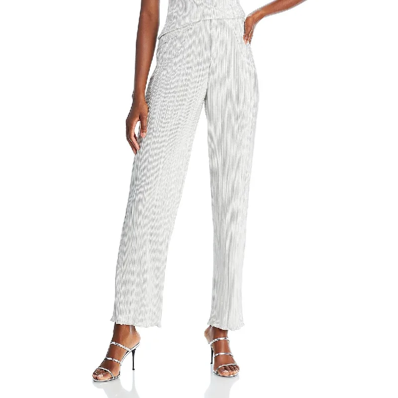 Elegant Wear Rails Womens Rowan Metallic High Rise Wide Leg Pants