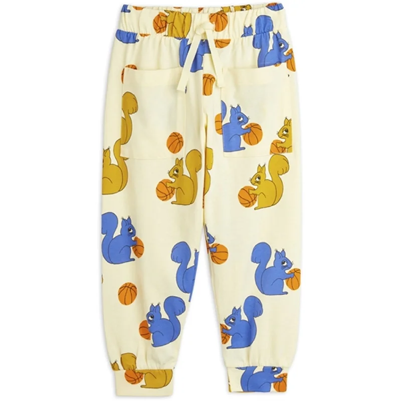 Soft Casuals Mini Rodini Yellow Squirrels Aop Pants
