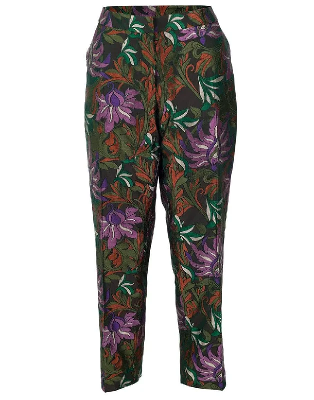 Relaxed Dresses Poumas Flat Front Floral Trouser