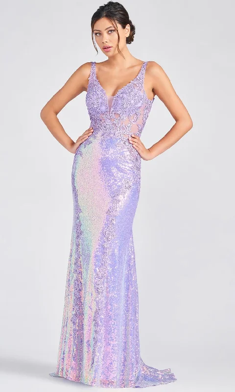 Summer Comfort Colette for Mon Cheri CL12253 - Iridescent Sequins Fit And Flare Gown Summer Comfort Colette for Mon Cheri CL12253 - Iridescent Sequins Fit And Flare Gown