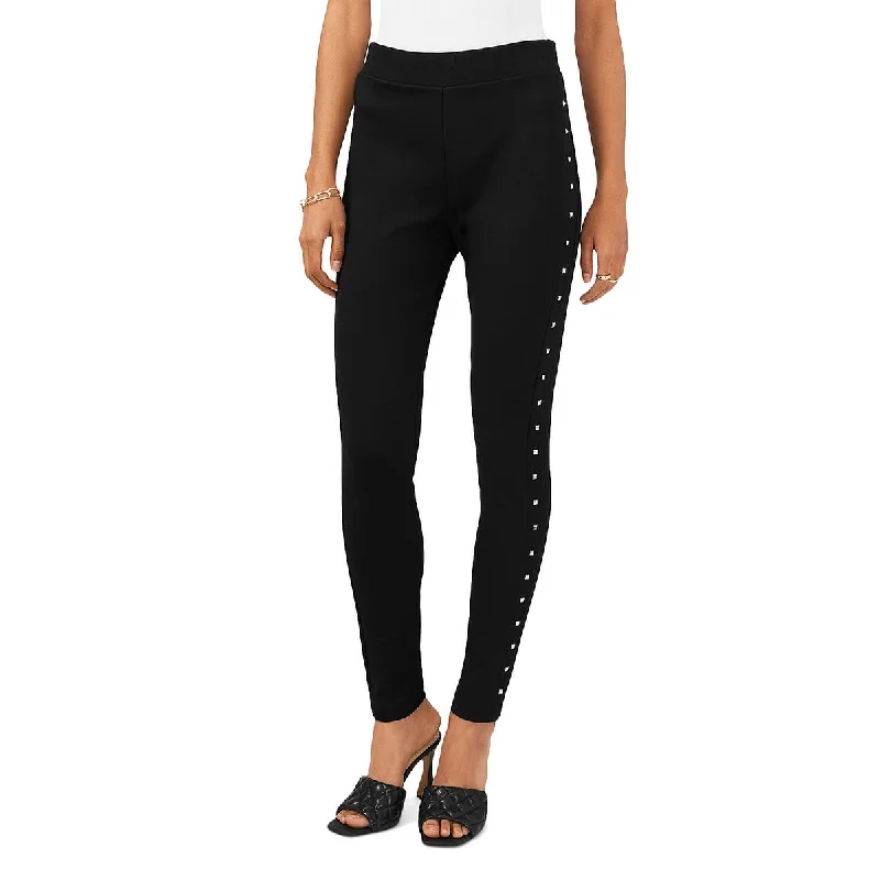Lounge Chic Vince Camuto Womens Studded Mid-Rise Leggings