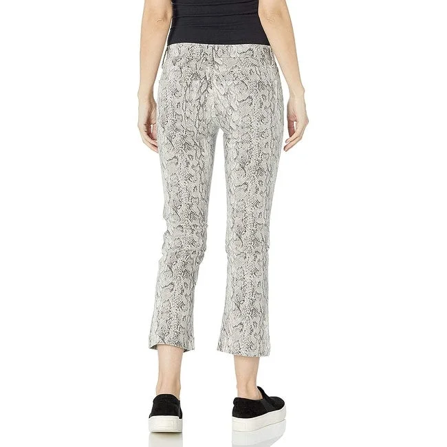 Soft Style Lucky Brand Women's 6 Crop Mini Boot Stretch Jeans Silver Size 28