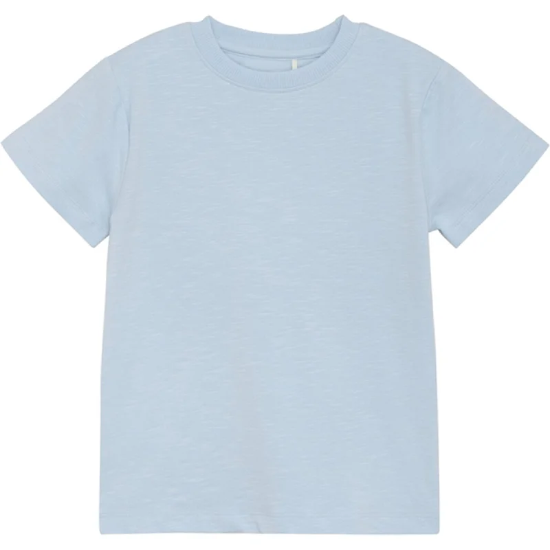 Simple Chic Huttelihut Solid Celestial Blue T-Shirt