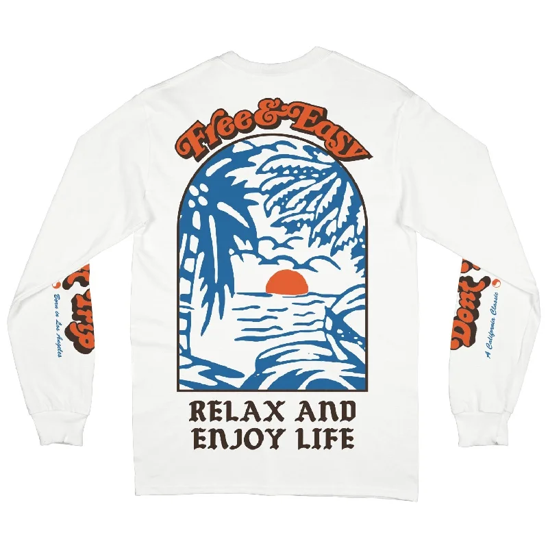 Soft Knitwear Free and Easy Paradise Long Sleeve T-Shirt