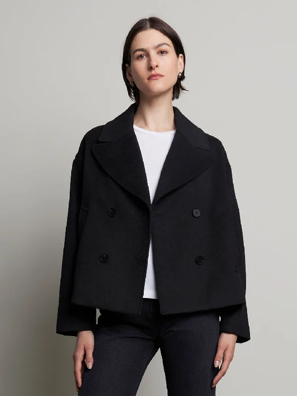 Relaxed Fashion Westwood Peacoat - Black