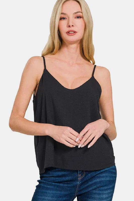 Trendy Wear Zenana Two Layered Spaghetti Strap Cami
