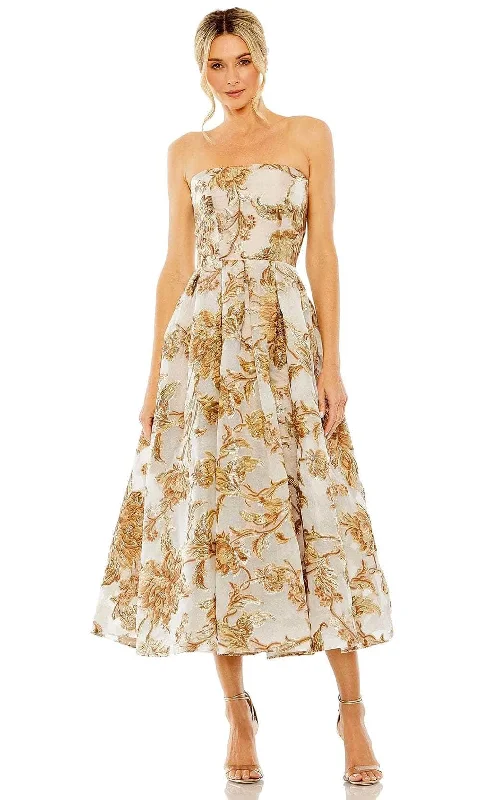 Comfortable Jeans Mac Duggal 20716 - Floral A-Line Evening Dress