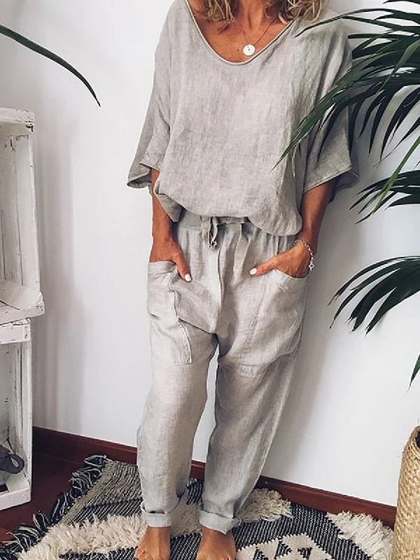 Modern Chic Casual Short Sleeve Suit