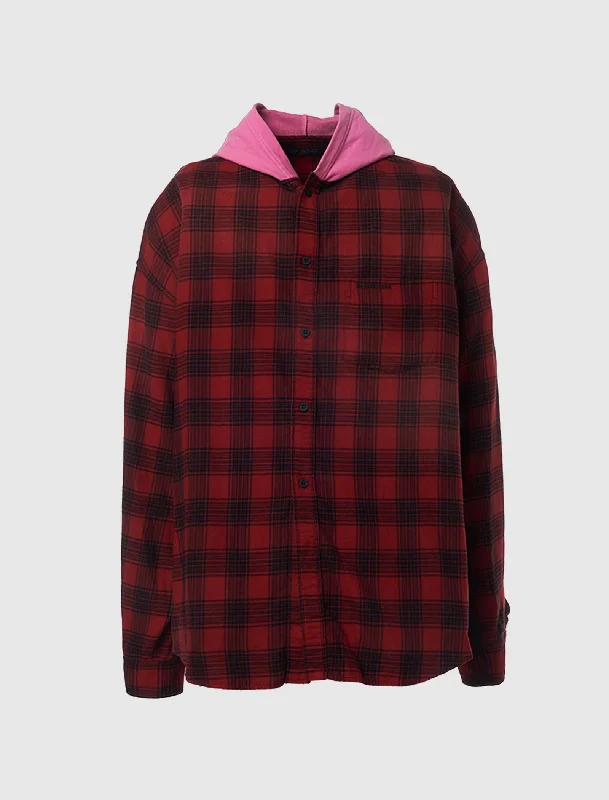 Comfortable Jeans HOODED OVERSIZED SHIRT