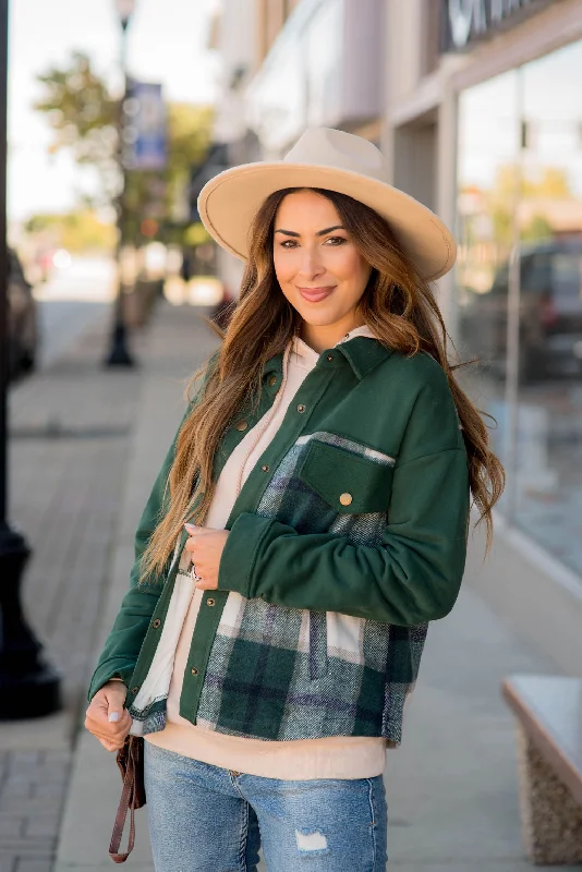 Cozy Fit Wear Plaid Bottom Shacket