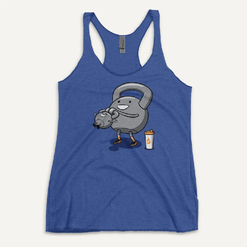 Comfy Layers Kettlebell Swinging Baby Kettlebell Women's Tank Top