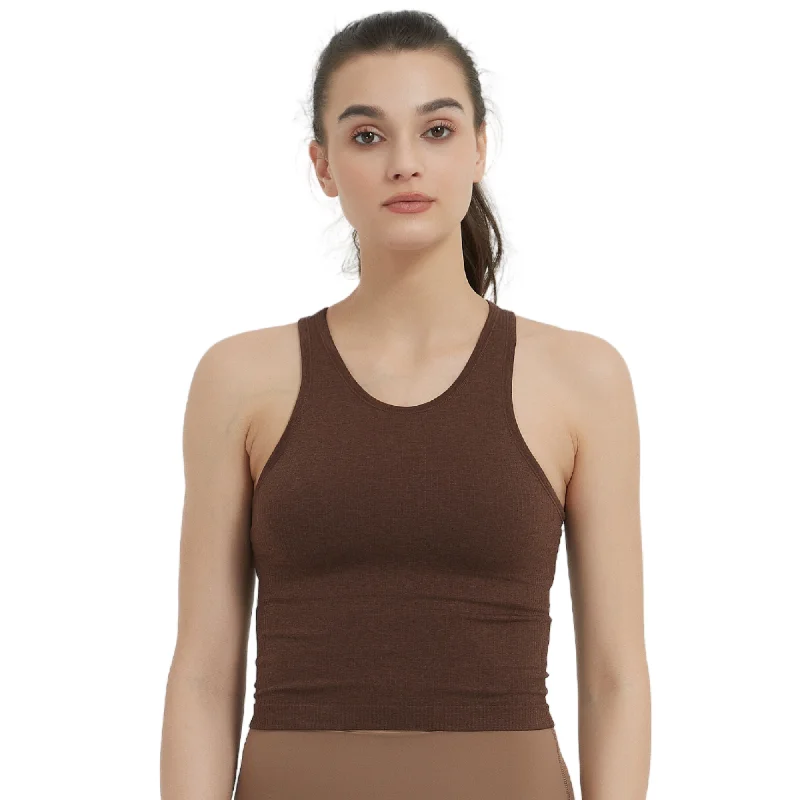 Everyday Style Racerback Tank Brown