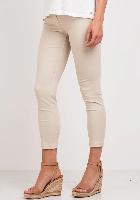 Layered Style Robell Elena 09 Skinny Crop Jeans, Beige