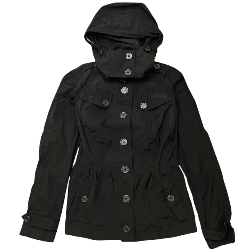Breezy Style Women's Trench Jacket Black Size IT 42 / UK 10
