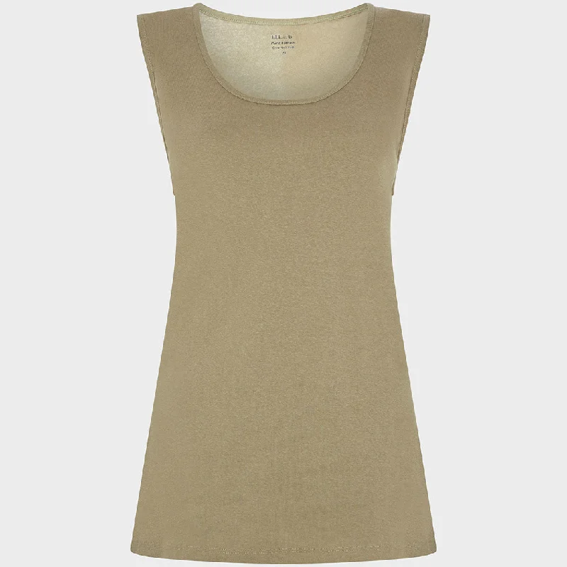 Cozy Layers Ladies Desert Flower Crew Neck Vest