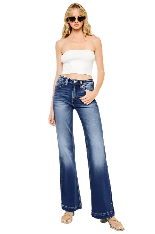 Breathable Style High Rise Holly Flare Jeans - Kc9289M
