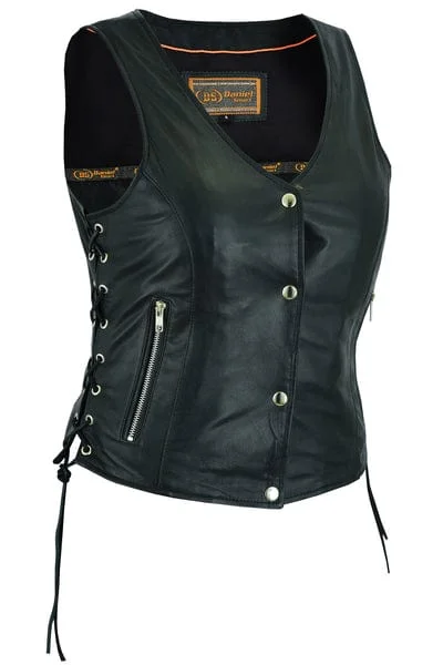 Comfy Pants Women's Full Cut Absolute Fit Motorcycle Vest With Adjustable Lacing