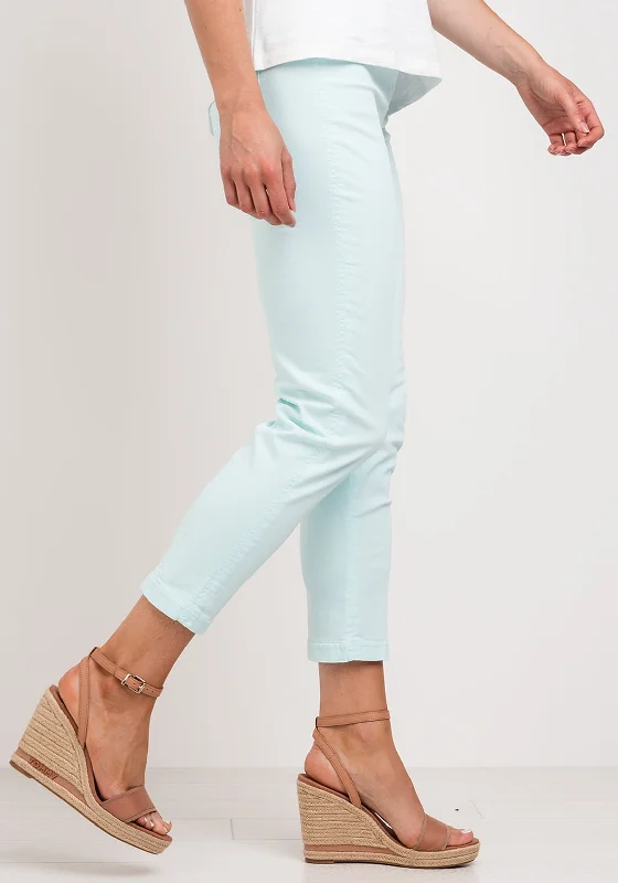 Comfortable Dresses Robell Bella 09 Slim Fit Crop Jeans, Pale Blue