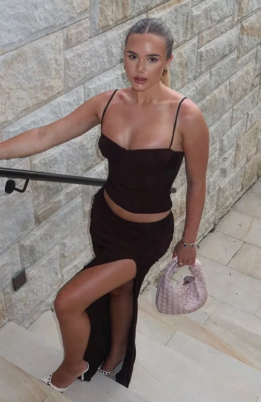 Comfy Dress Something Feels Off Top Chocolate