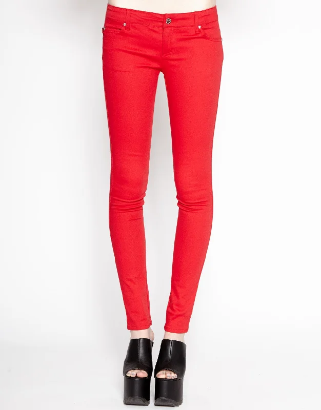 Versatile Comfort T-BACK JEAN RED