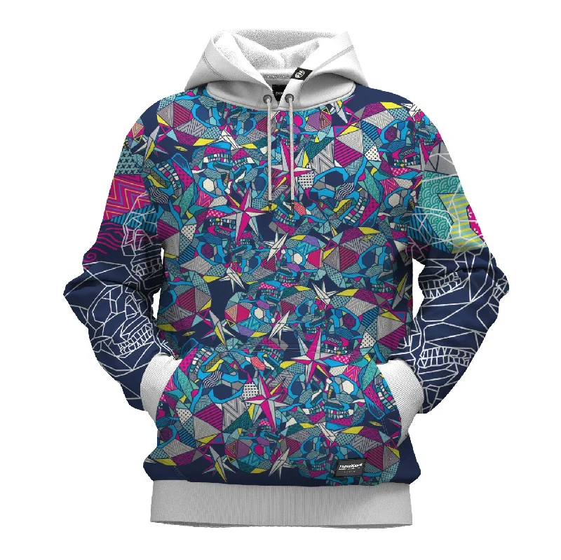 Trendy Looks Geometric Skull Hoodie
