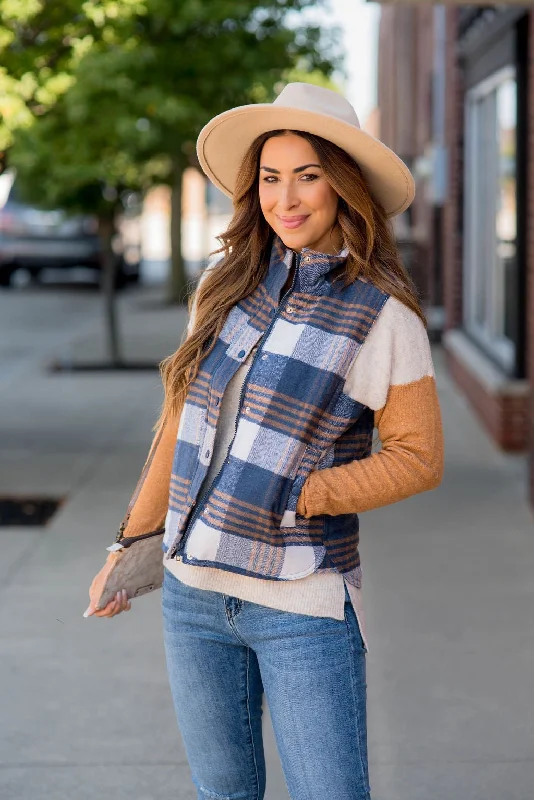 Versatile Casuals Autumn Plaid Vest