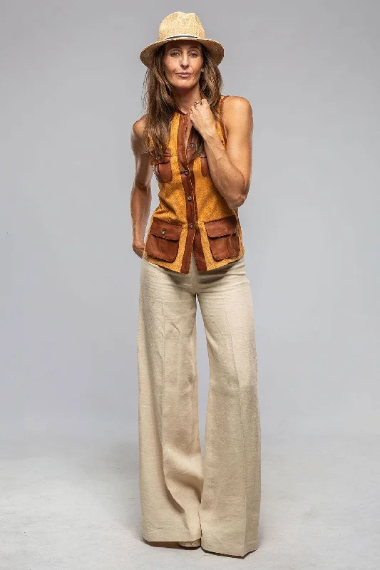 Soft Feel Vittoria Perforated Leather Vest
