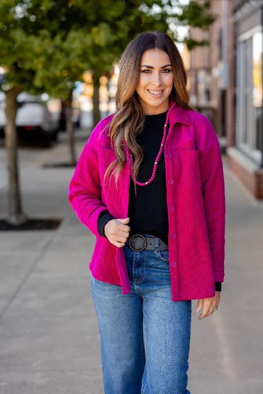 Comfortable Jeans Solid Top Ribbed Shacket