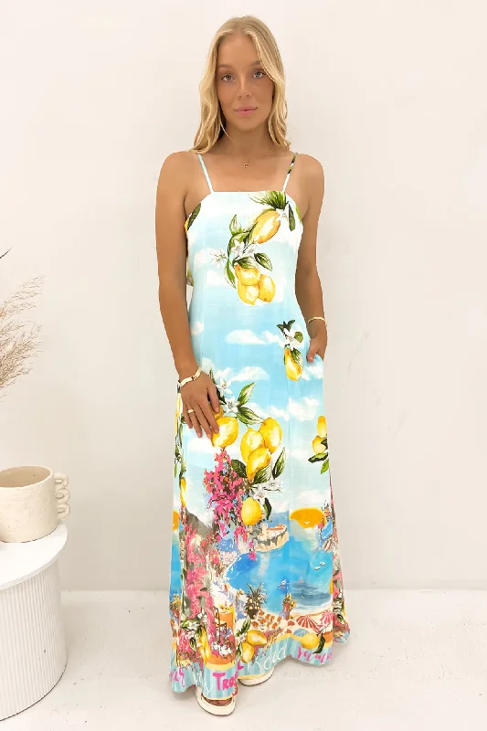 Breezy Style Paris Maxi Dress Lemoncello