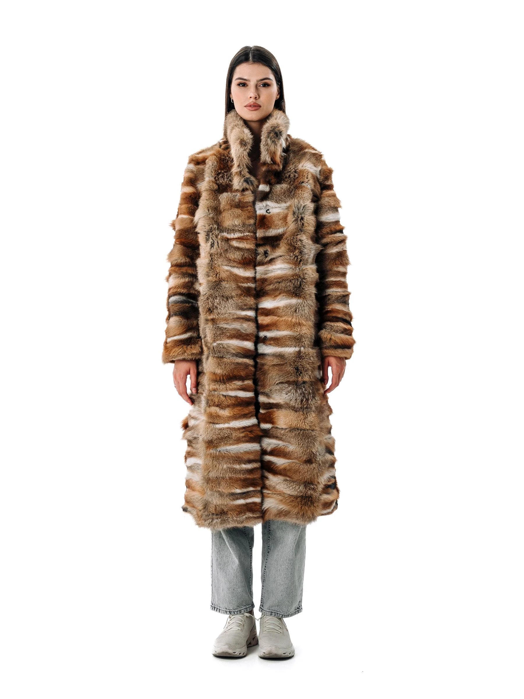 Everyday Outfits Fox Fur Full Lengh Coat