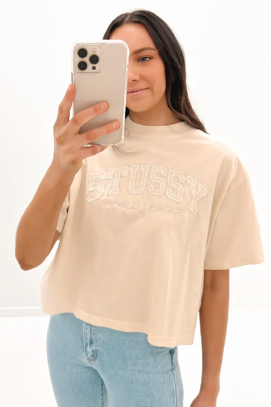 Light Dressing World League Boxy Tee Oatmeal