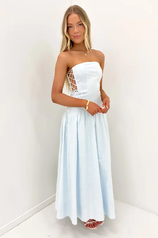Elegant Wear Pixie Midi Dress Blue