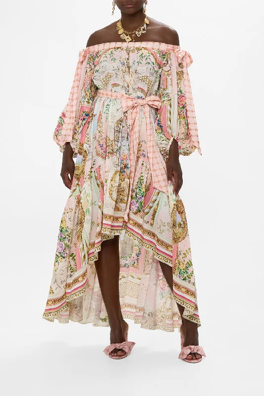 Versatile Casuals BOW SLEEVE MAXI DRESS LISBON LULLABY