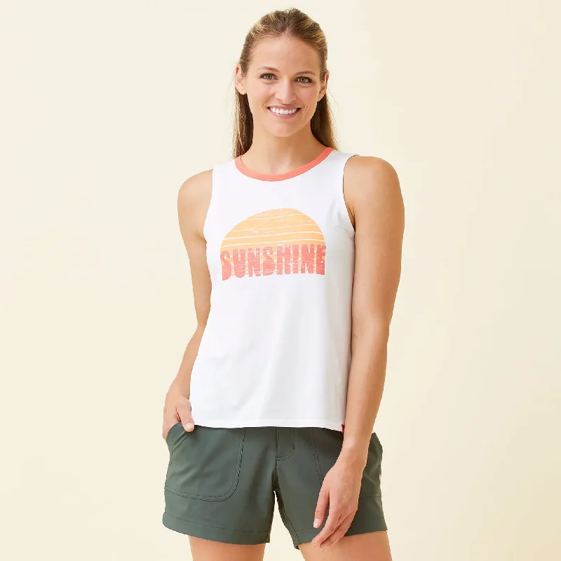 Comfy Chic Women's Cora Sleeveless Graphic Top