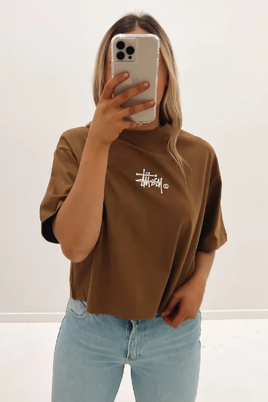 Relaxed Tops Graffiti Boxy Tee Chocolate