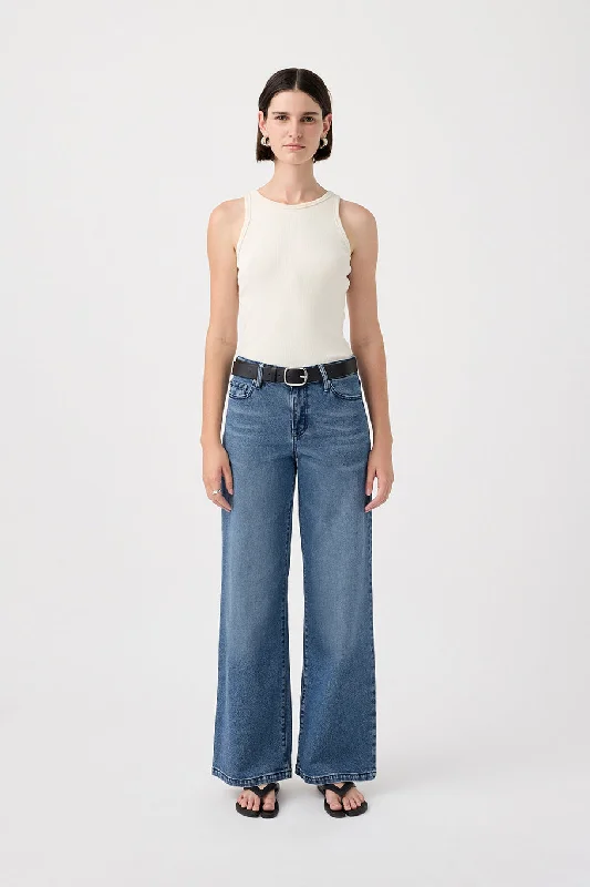 Trendy Wear Mia Mid Wide Leg Jean Twilight