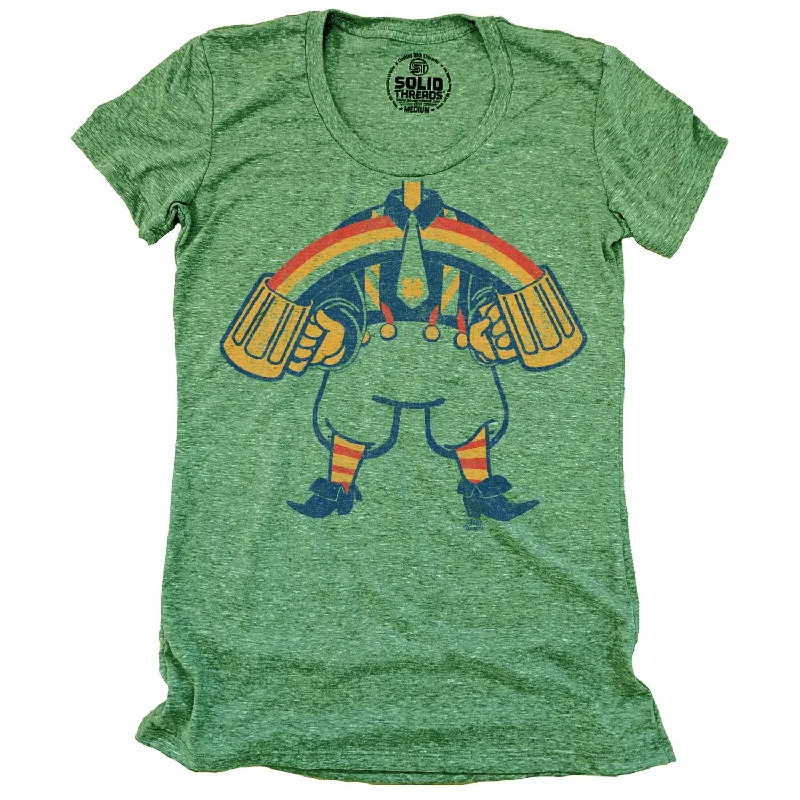 Relaxed Fit Wear Women's Rainbow Leprechaun T-shirt