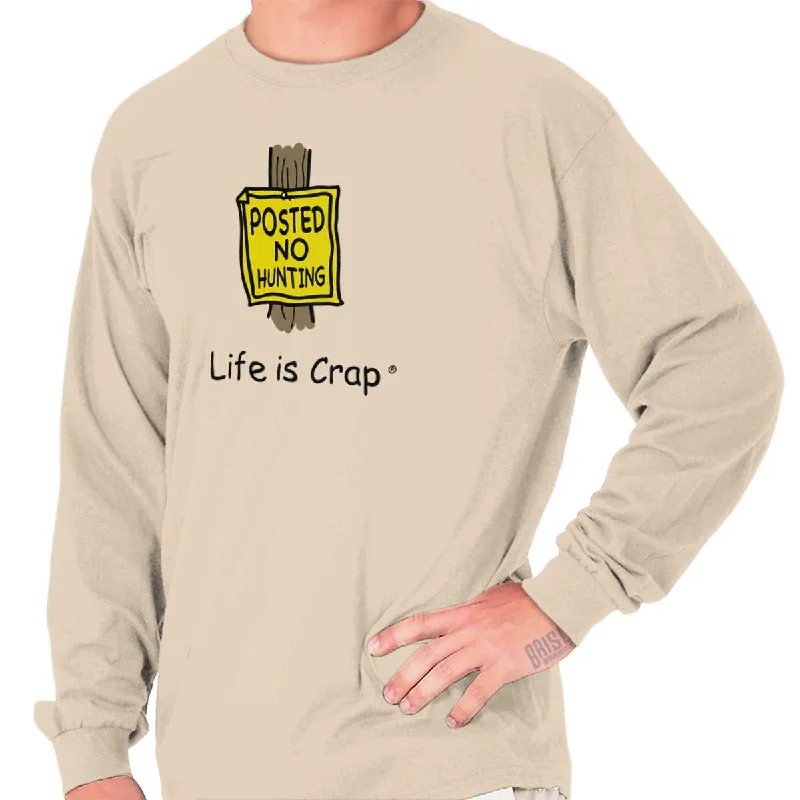 Layered Style No Hunting Long Sleeve Tee