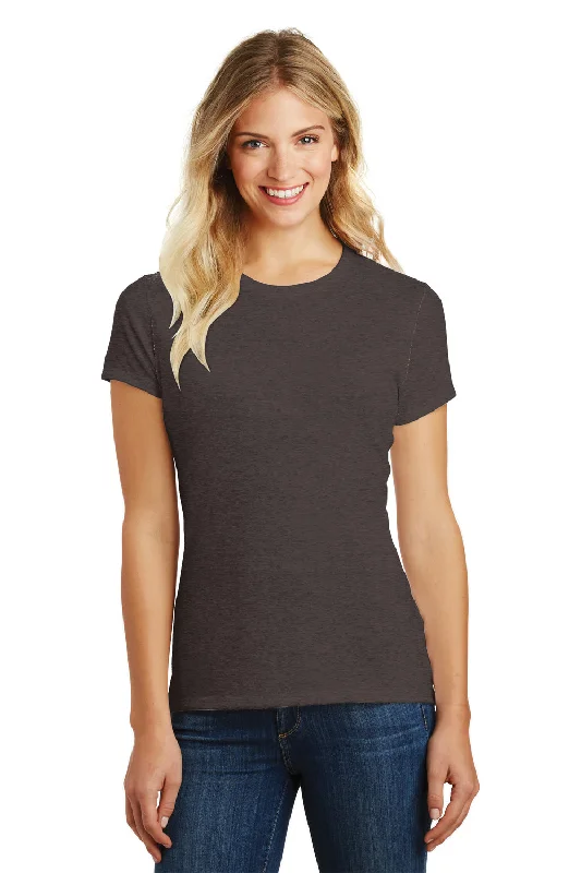 Easy-to-Wear District Womens Perfect Blend Short Sleeve Crewneck T-Shirt - Heather Brown - Closeout Easy-to-Wear District Womens Perfect Blend Short Sleeve Crewneck T-Shirt - Heather Brown - Closeout
